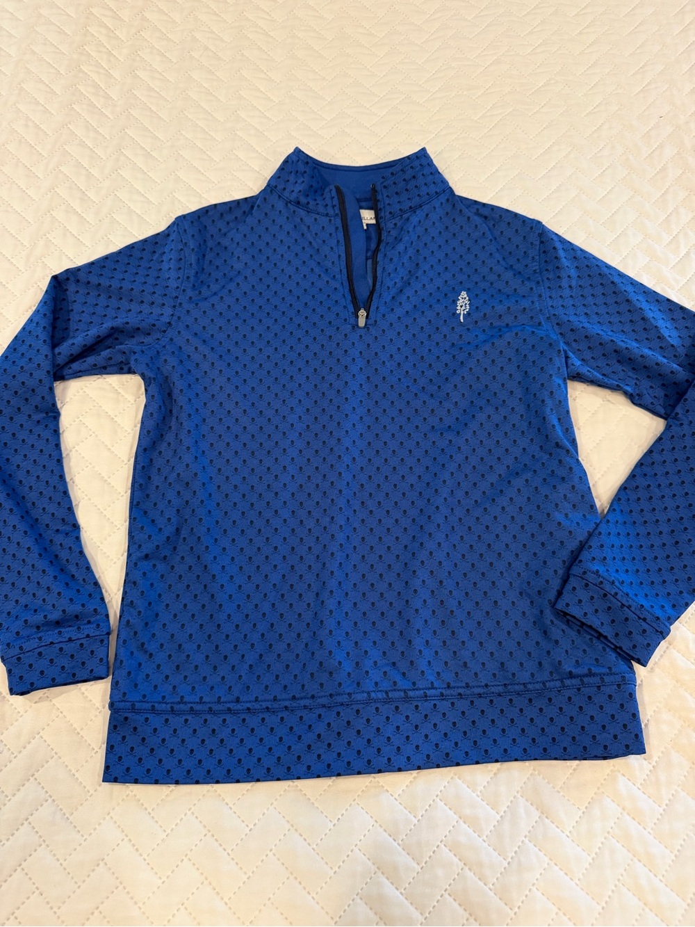 Peter Millar Royal Blue Long-Sleeve Swim Coverup